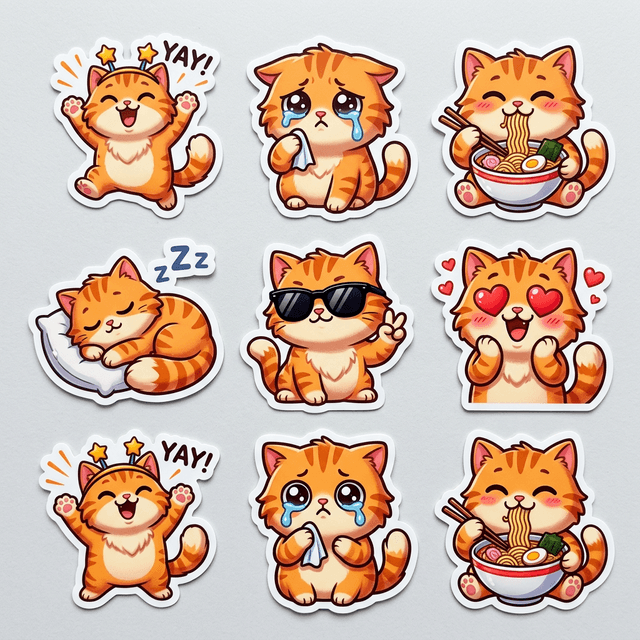 Cat Stickers